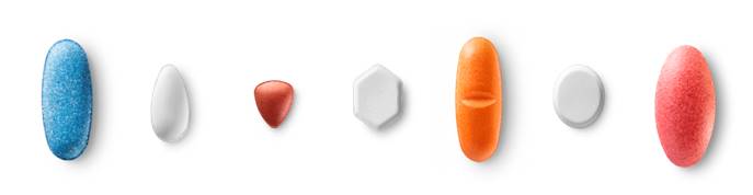 2種類の錠剤姿勢制御方法により、市場の90～95%の錠剤形状に対応